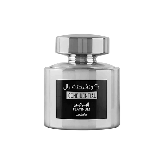 LATTAFA CONFIDENTIAL PLATINUM MEN 3.4 OZ. EDP SP