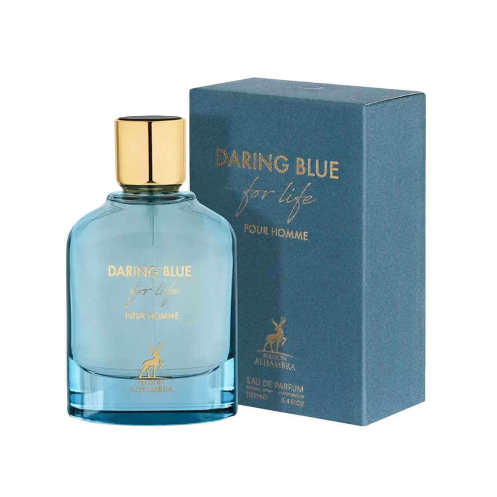 MAISON ALHAMBRA DARING FOR LIFE BLUE MEN 3.4 OZ EDP SP