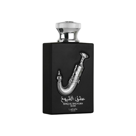 LATTAFA SET ISHQ AL SHUYUKH SILVER GIFT SET 3 PCS