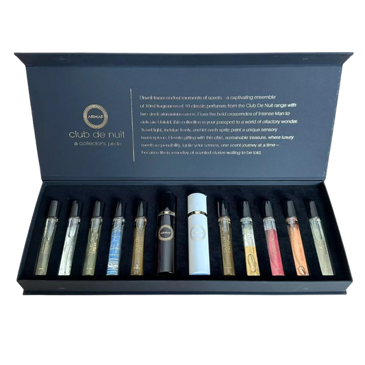 ARMAF SET CLUB DE NUIT DISCOVERY 10 PCS 10ML/0.34 OZ EDP SP + 2 ATOMISER CASE