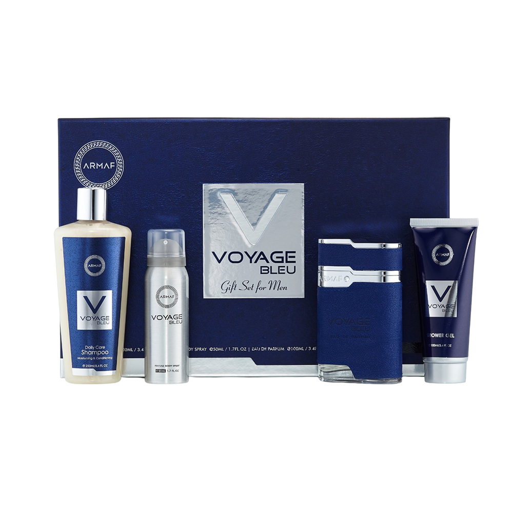 ARMAF SET VOYAGE BLEU 3.4 OZ. 4 PCS SET