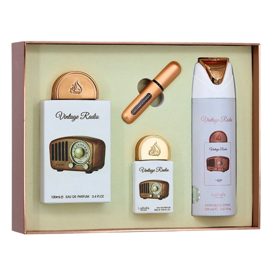 LATTAFA SET VINTAGE RADIO GIFT SET 3PCS
