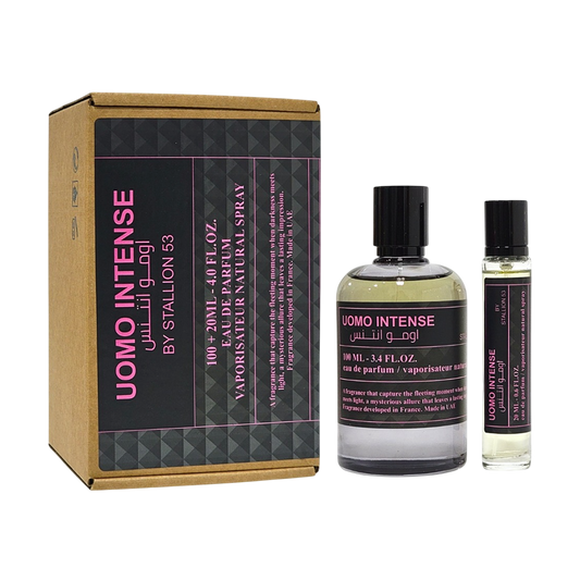 EMPER SET UOMO INTENSE WOMEN 2 PCS 3.4OZ EDP SP + 0.6 OZ EDP SP