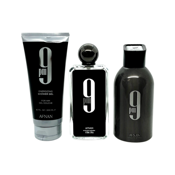 AFNAN SET 9PM MEN 3 PCS 3.4 OZ EDP SP