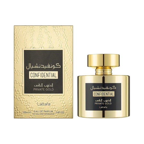 LATTAFA CONFIDENTIAL PRIVATE GOLD UNISEX 3.4 OZ. EDP SP