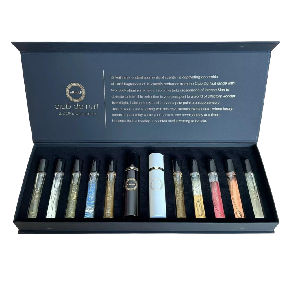 set_clubdenuit_discovery.png ARMAF SET CLUB DE NUIT DISCOVERY 10 PCS 10ML/0.34 OZ EDP SP + 2 ATOMISER CASE