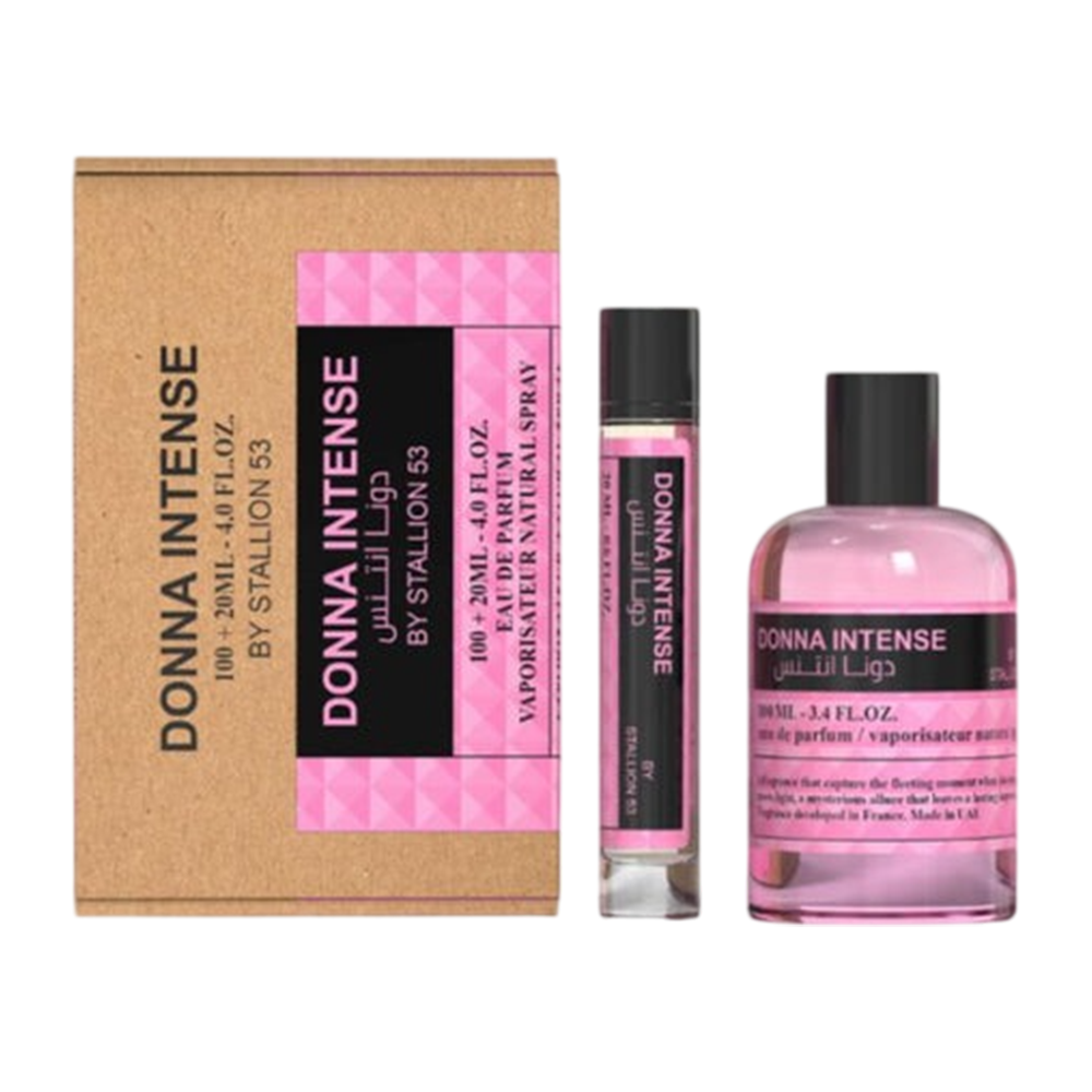 EMPER SET DONNA INTENSE WOMEN 2 PCS 3.4 OZ EDP SP + 0.6 OZ EDP SP