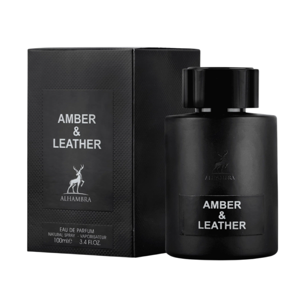 MAISON ALHAMBRA AMBER & LEATHER MEN 3.4 OZ EDP SP