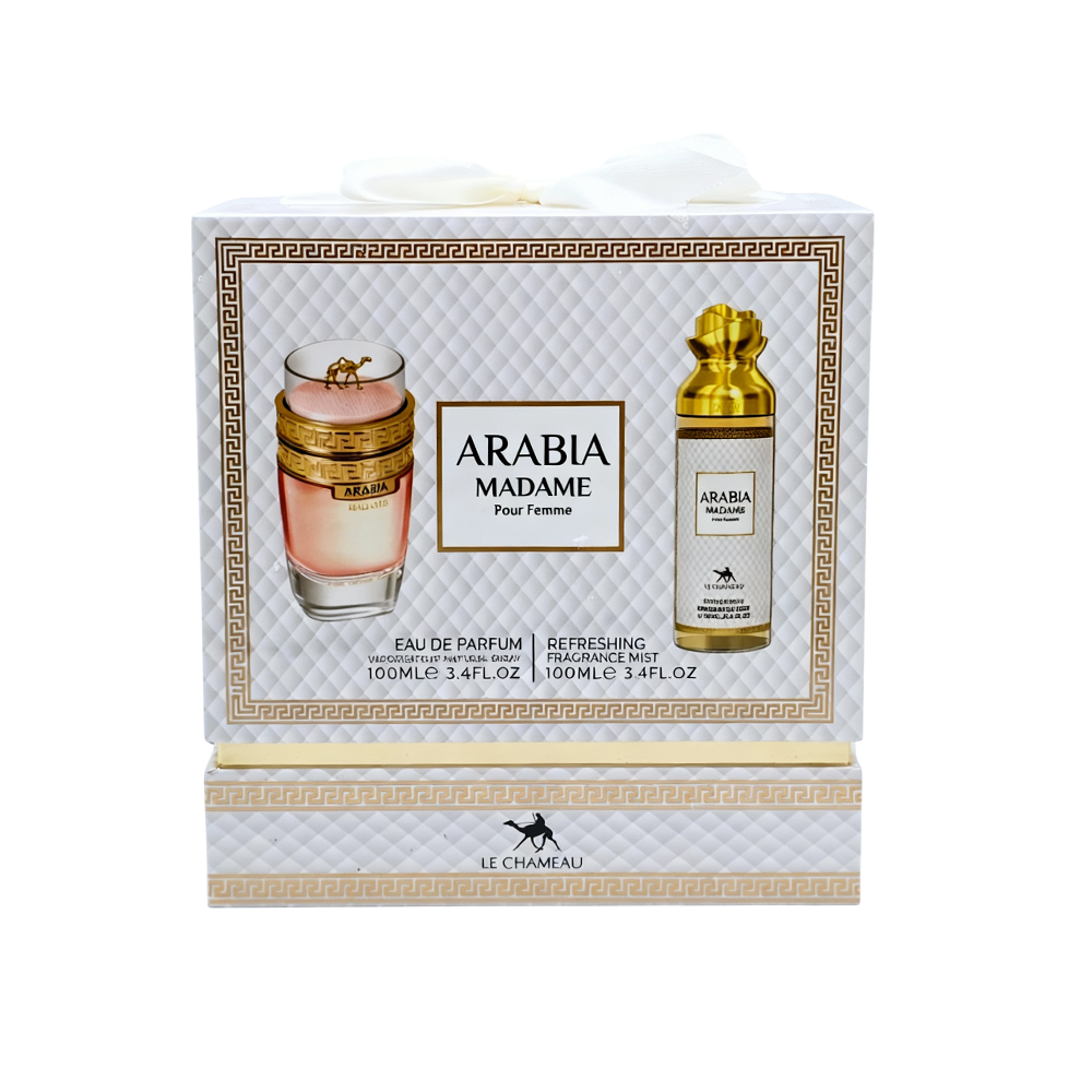 LE CHAMEAU SET 2 PCS ARABIA MADAME 3.4 OZ EDP SP + MIST 3.4 OZ