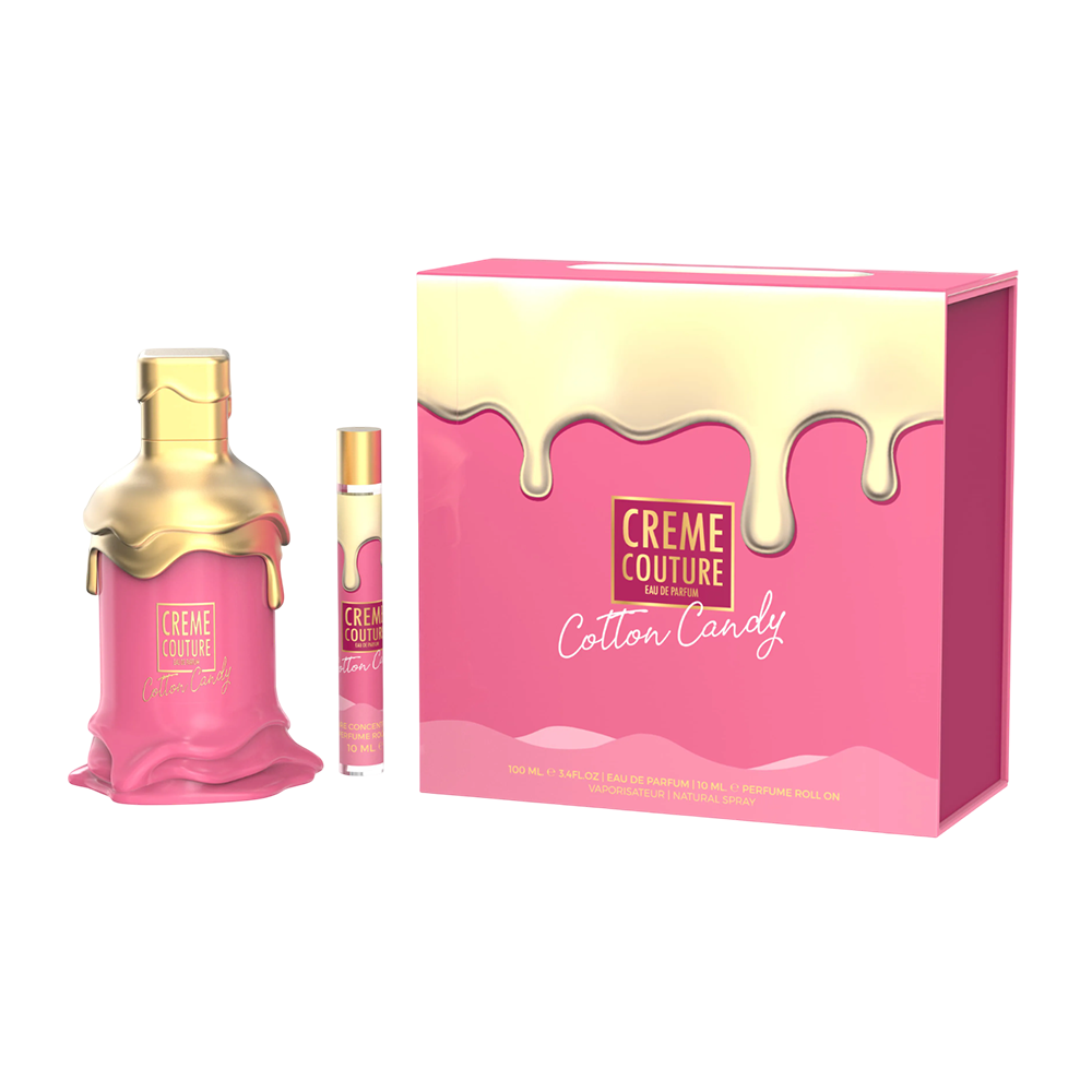 LECHAMEAU CREME COUTURE COTTON CANDY WOMEN 3.4 OZ EDP SP 0.33 OZ ROLL ON