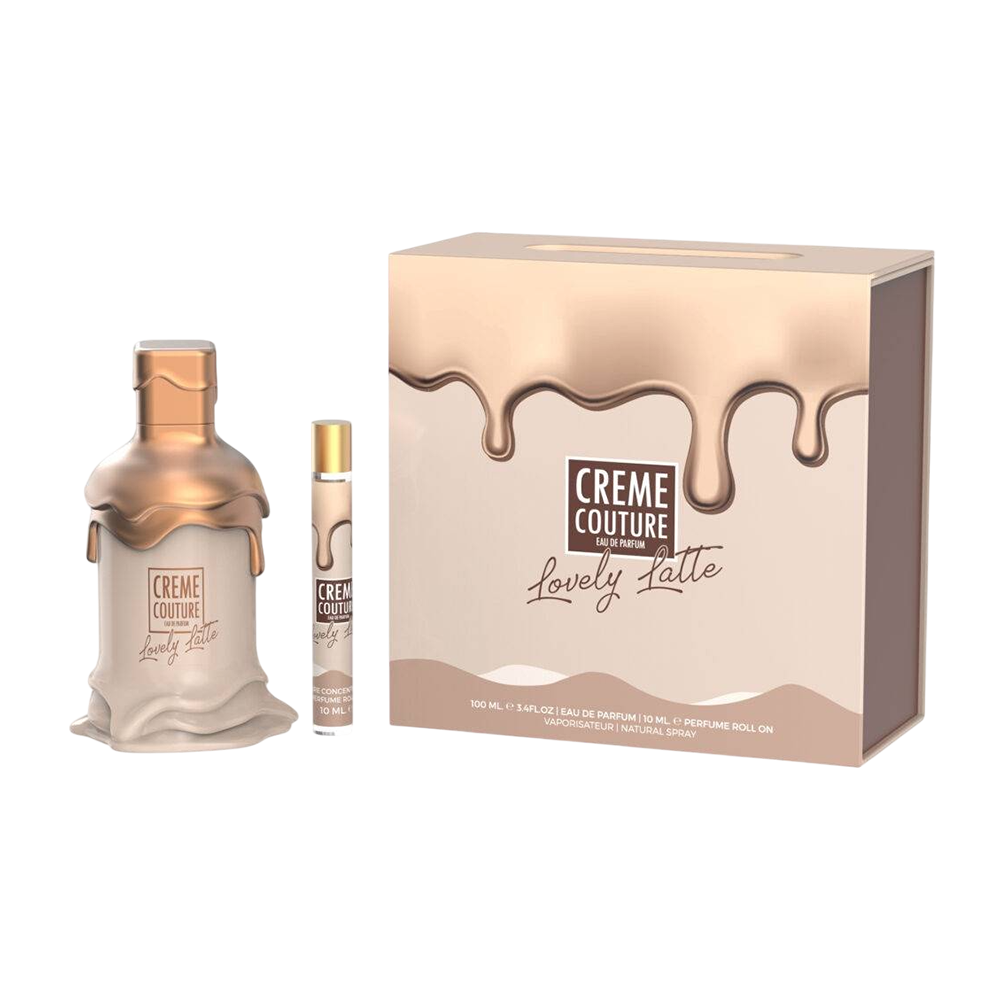 LECHAMEAU CREME COUTURE LOVELY LATTE WOMEN 3.4 OZ EDP SP 0.33 OZ ROLL ON