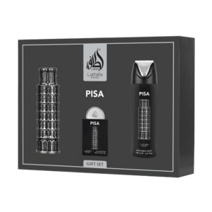 LATTAFA SET 3 PCS PISA 3.4 OZ EDP SP + EDP 20 ML + PERFUMED SPRAY