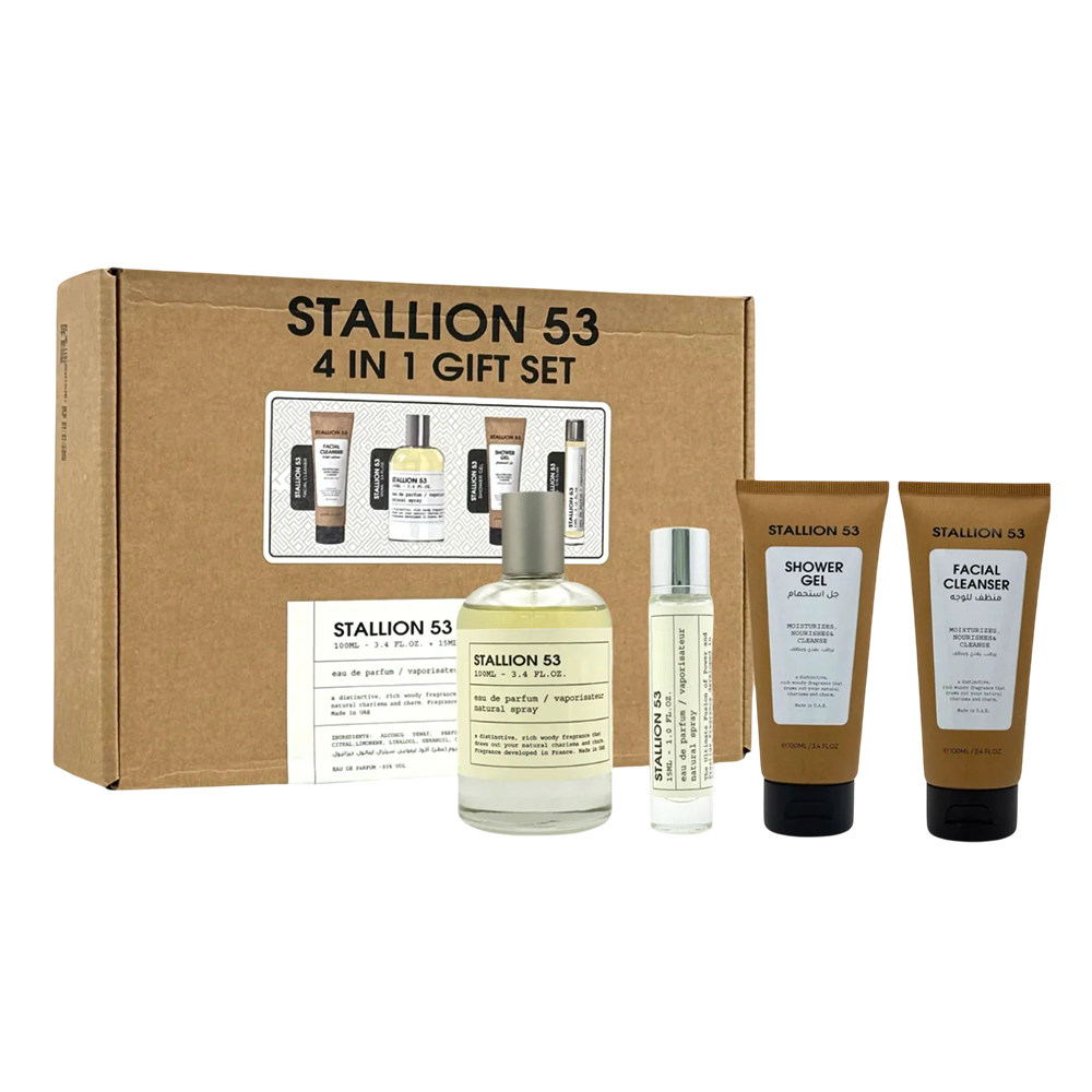 EMPER SET STALLION 53 GIFT SET 4 IN 1 3.4 OZ EDP SP