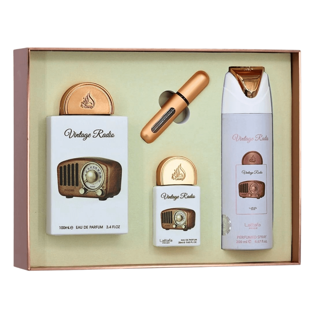 LATTAFA SET VINTAGE RADIO GIFT SET 3PCS