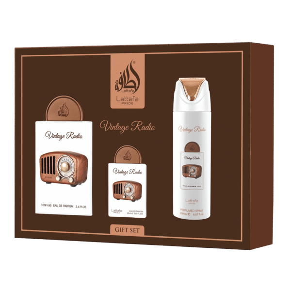 LATTAFA SET VINTAGE RADIO GIFT SET 3PCS