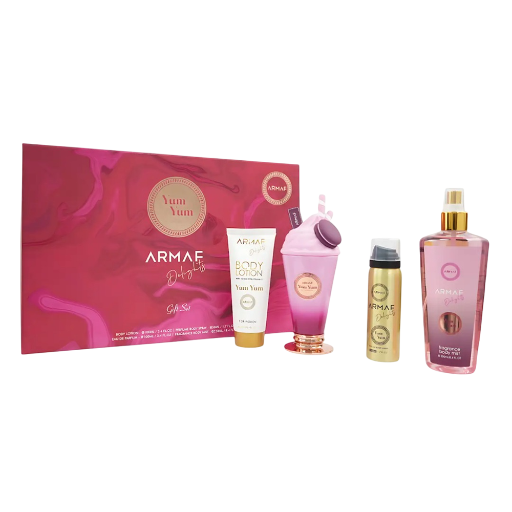 ARMAF SET YUM YUM 3.4 OZ EDP SP + 1.7 BODY SPRAY + BODY MIST