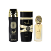LATTAFA SET ASAD PERFUME 3.4OZ EDP + HAIR MIST + PERFUMED SPRAY